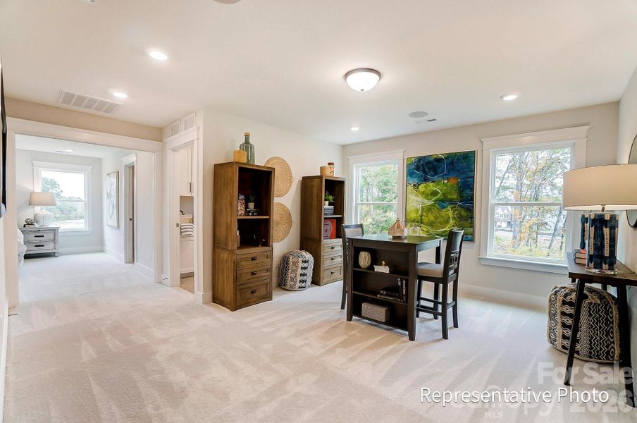 Furnished interior view inside a new home in Caldwell Forest, Charlotte (Image 9).