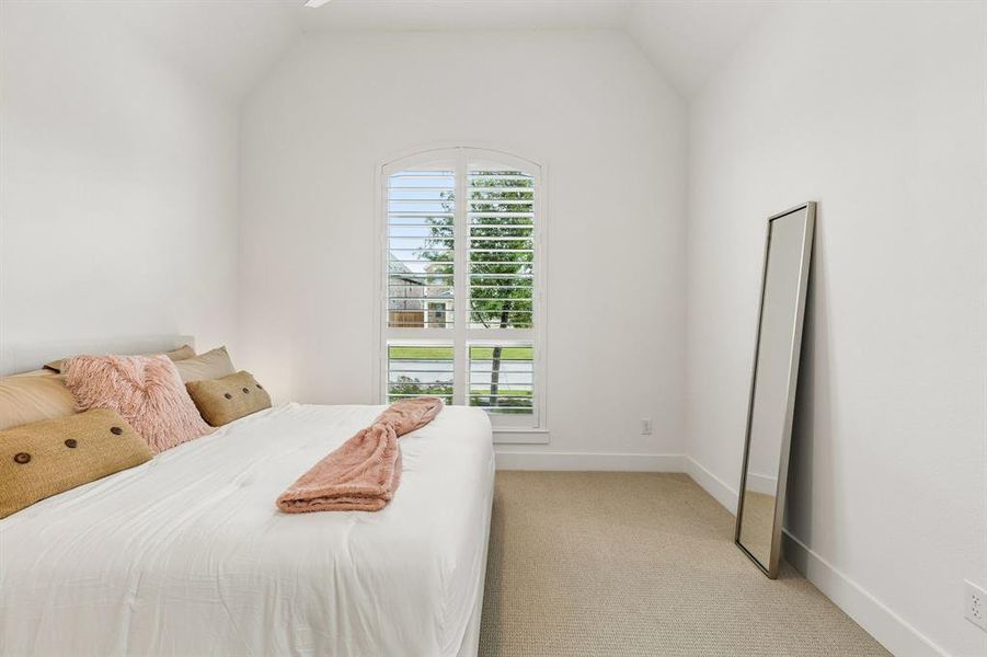 Furnished interior view inside a new home in , The Colony (Image 26).