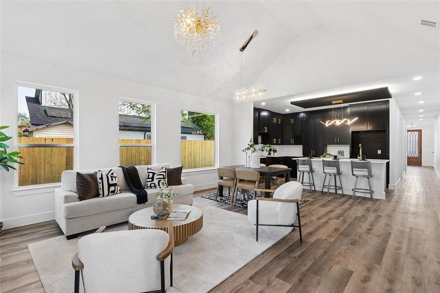 Furnished interior view inside a new home in , Dallas (Image 12).