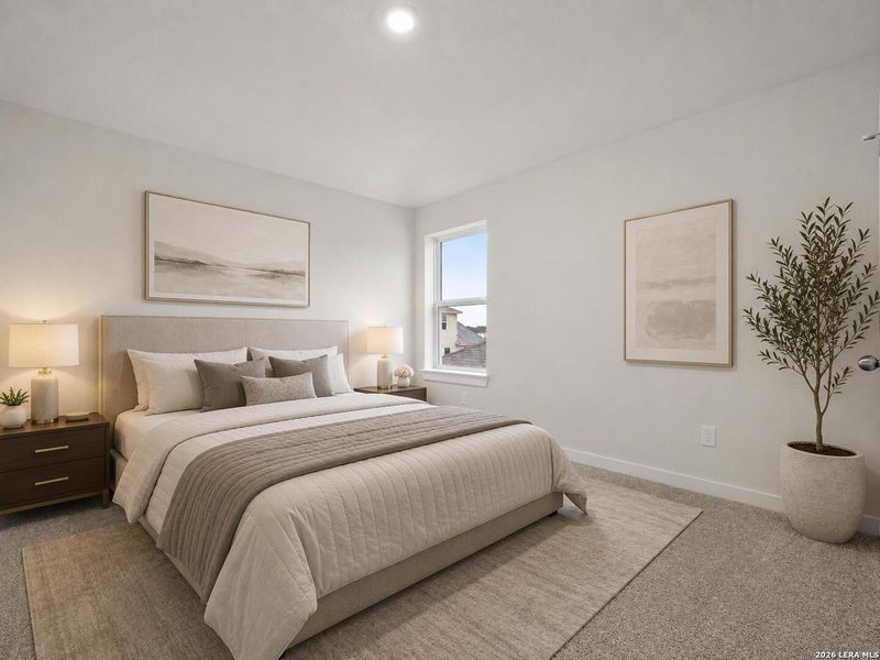 Furnished interior view inside a new home in Morgan Meadows, San Antonio (Image 7).