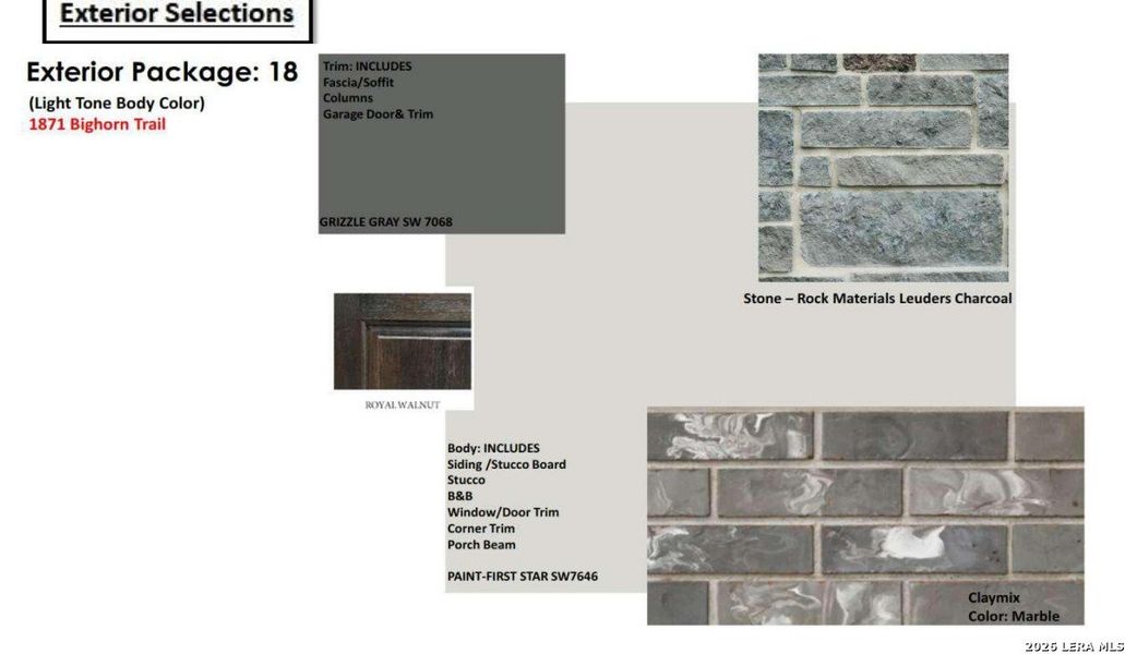 Sample of building materials used in homes in Veramendi, New Braunfels (Image 5). Sample of building materials used in homes in Veramendi, New Braunfels (Image 5).