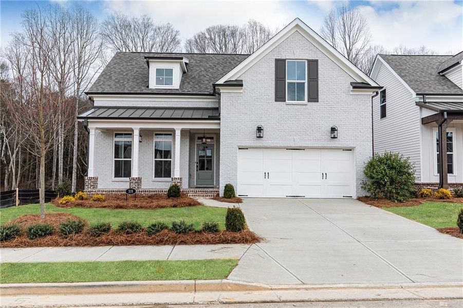 Front exterior of a new home in Aberdeen, Hoschton, GA, highlighting curb appeal (Image 1). Front exterior of a new home in Aberdeen, Hoschton, GA, highlighting curb appeal (Image 1).