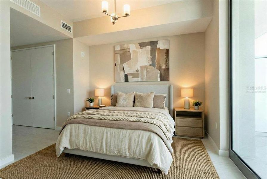 Furnished interior view inside a new home in , St. Petersburg (Image 9).