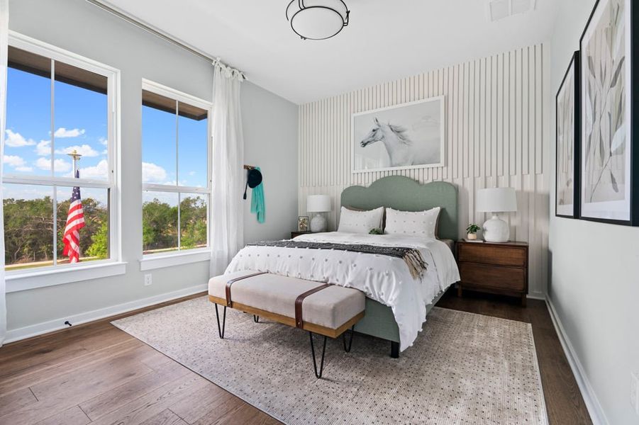 Furnished interior view inside a new home in Arbor Collection at Heritage, Dripping Springs (Image 27).