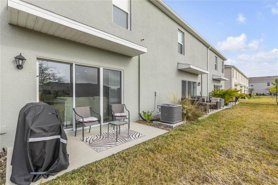 Exterior details and patio area of a home in Rivers Edge, Edgewater (Image 28). Exterior details and patio area of a home in Rivers Edge, Edgewater (Image 28).