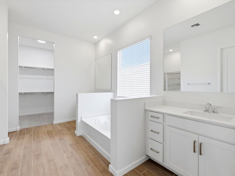 Furnished interior view inside a new home in Abel Ranch Signature Series, Goodyear (Image 6).