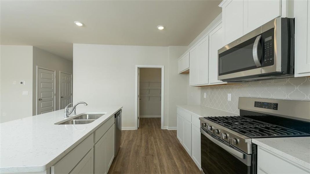 Furnished interior view inside a new home in Brooks Village, Dacula (Image 8).