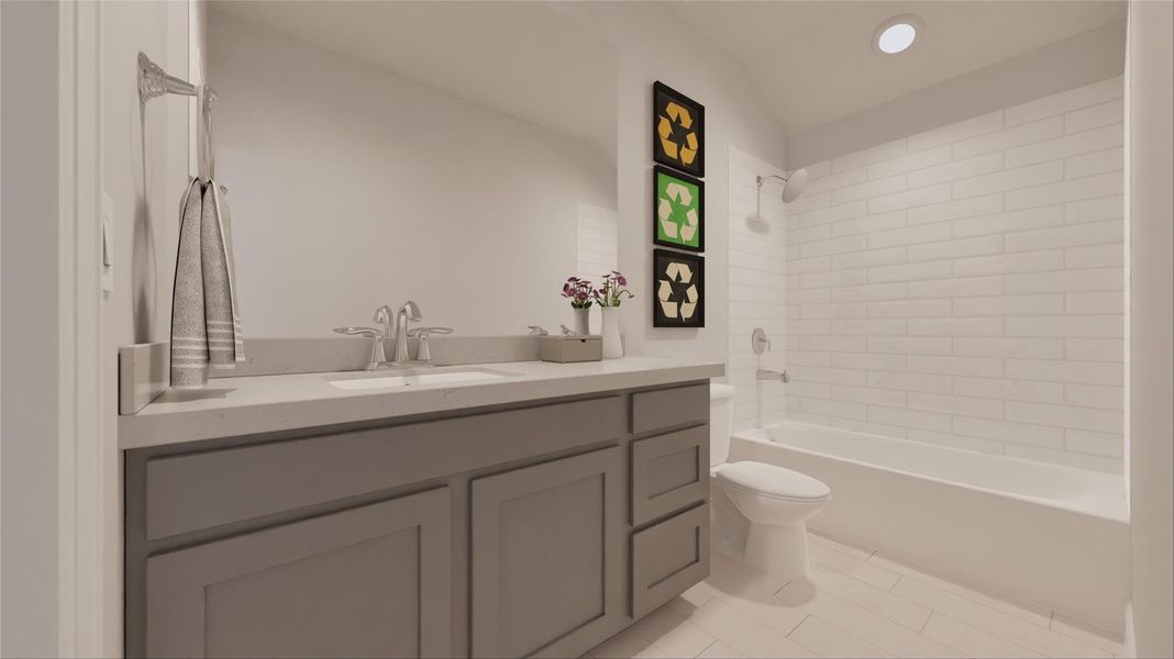 Furnished interior view inside a new home in Oakberry Trails, Waller (Image 23).