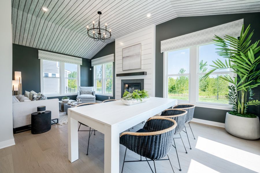 Representative furnished interior of a home built from the Leland by Fischer Homes in Hidden Fields, Hoschton (Image 18).