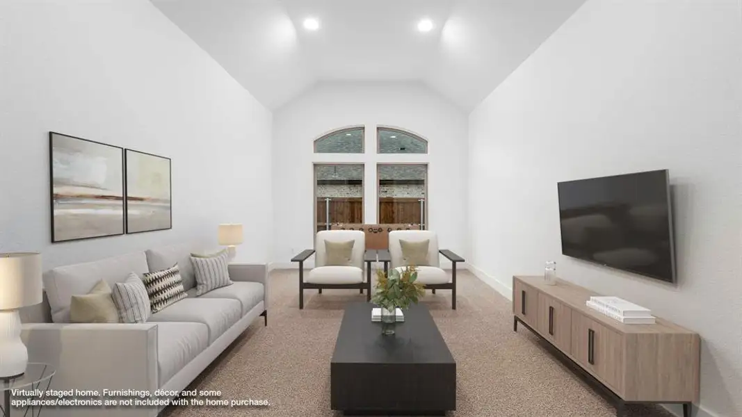 Furnished interior view inside a new home in Myrtle Creek 60', Waxahachie (Image 8).