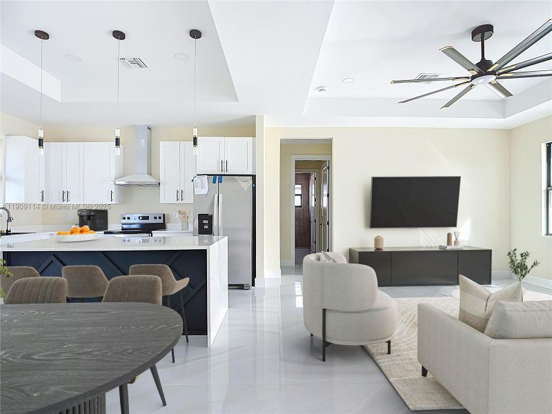 Furnished interior view inside a new home in , Lehigh Acres (Image 17).