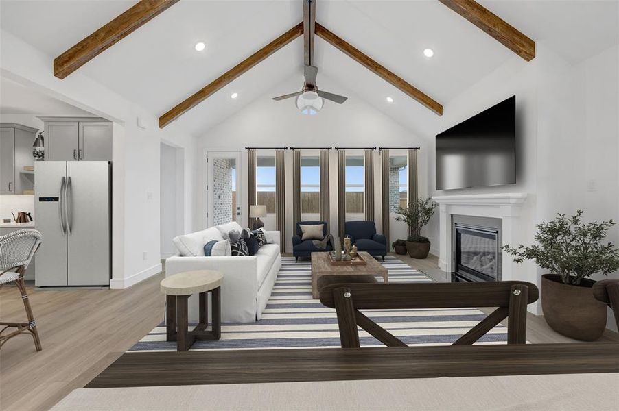 Furnished interior view inside a new home in Heritage Ranch, Sherman (Image 26).