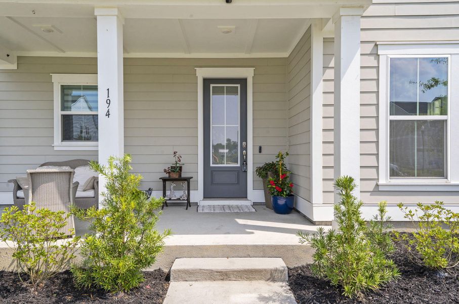Exterior details and patio area of a home in Carnes Crossroads, Summerville (Image 3). Exterior details and patio area of a home in Carnes Crossroads, Summerville (Image 3).