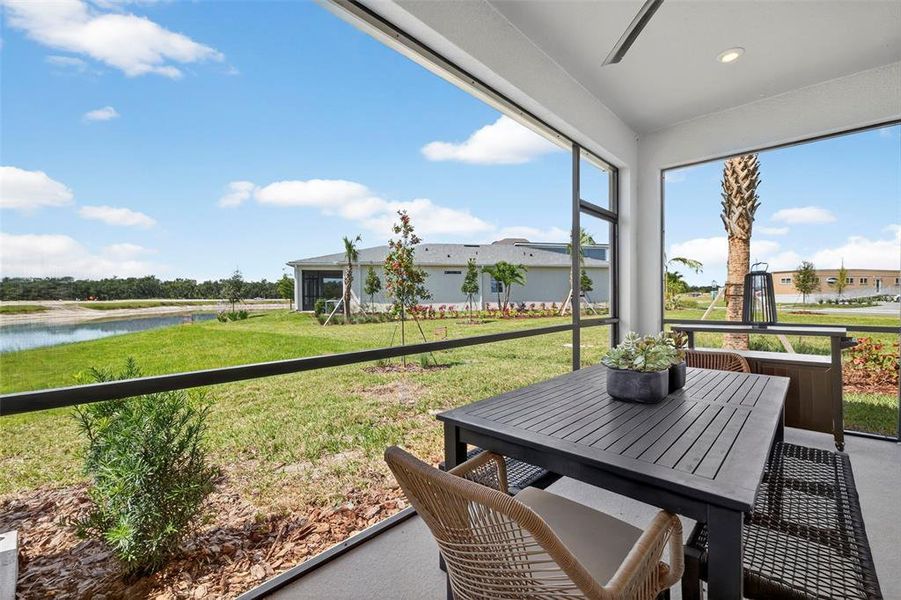 Exterior details and patio area of a home in Crosswind Ranch, Parrish (Image 2).