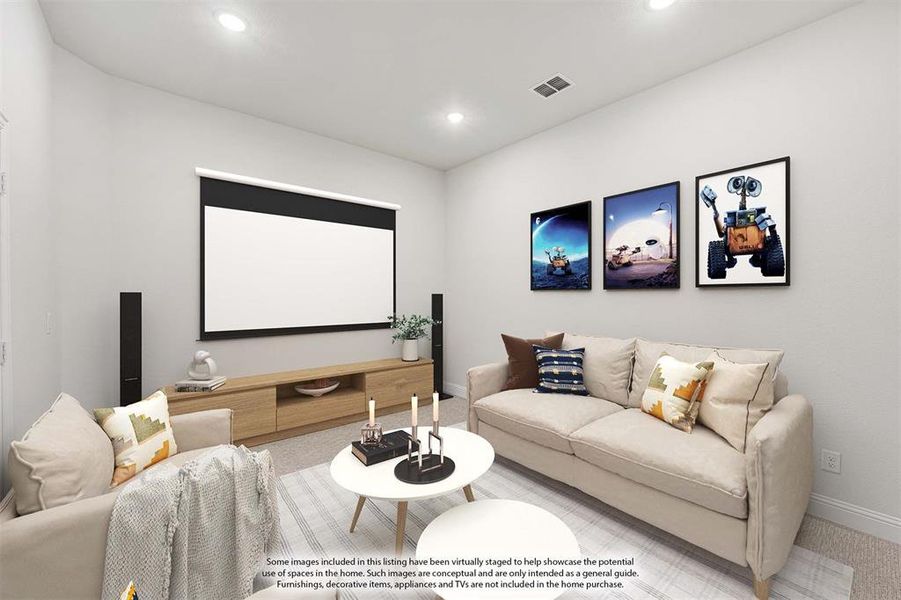 Furnished interior view inside a new home in North Grove, Waxahachie (Image 8).