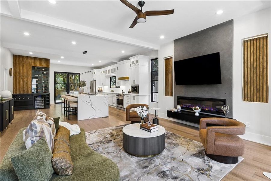 Furnished interior view inside a new home in , Atlanta (Image 55).