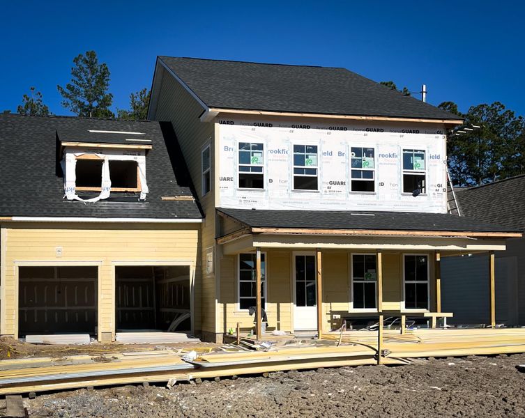 Exterior details and patio area of a home in Single Family Homes at Nexton, Summerville (Image 3).