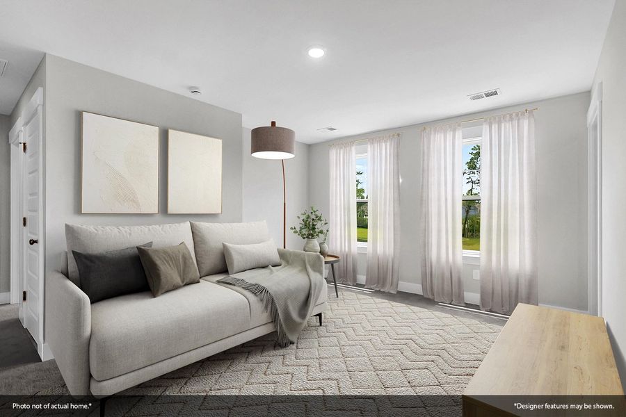 Furnished interior view inside a new home in Hendrix Farms, Lexington (Image 9). Furnished interior view inside a new home in Hendrix Farms, Lexington (Image 9).