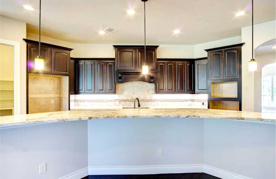 Representative furnished interior of a home built from the 4198 by Ravenna Homes in The Woodlands Hills 65′, Willis (Image 6).