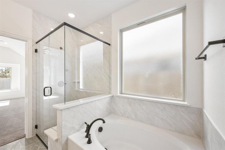 Furnished interior view inside a new home in Willow Wood Classic 50, McKinney (Image 12).