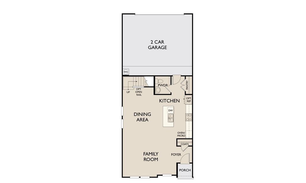 2D floor plan layout for the Clemson by Ashton Woods in The Pointe at Capp Smith Lake, Watauga, TX (Image 3).