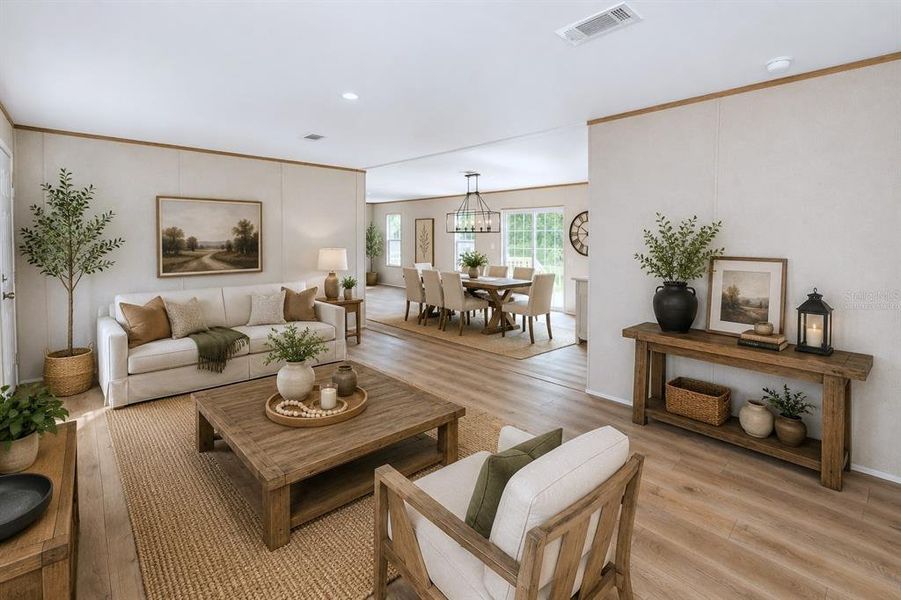 Furnished interior view inside a new home in , Lakeland (Image 39).