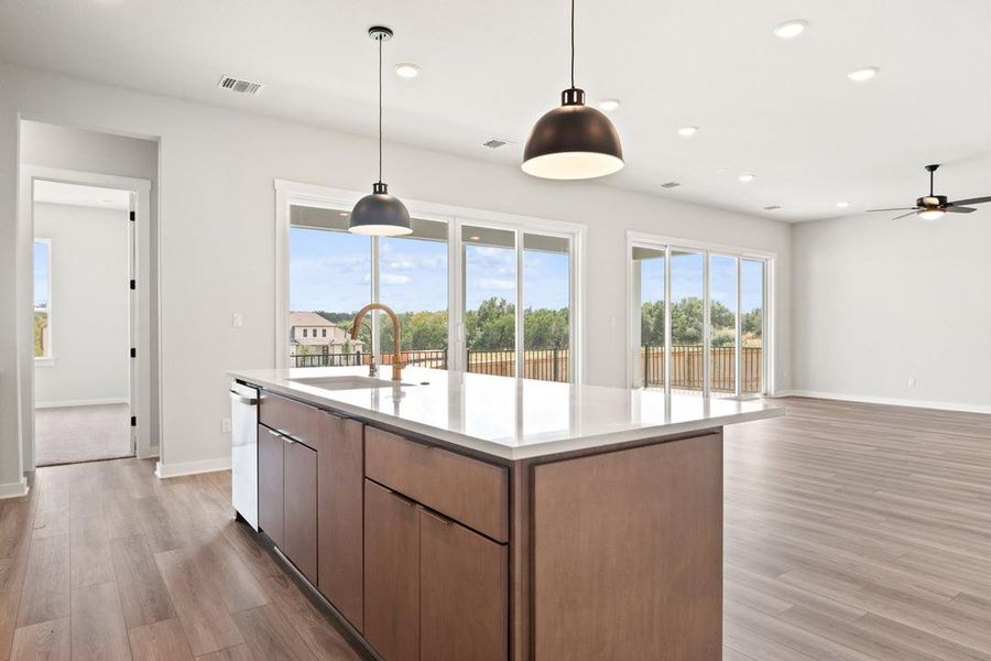 Furnished interior view inside a new home in Lariat, Liberty Hill (Image 7). Furnished interior view inside a new home in Lariat, Liberty Hill (Image 7).