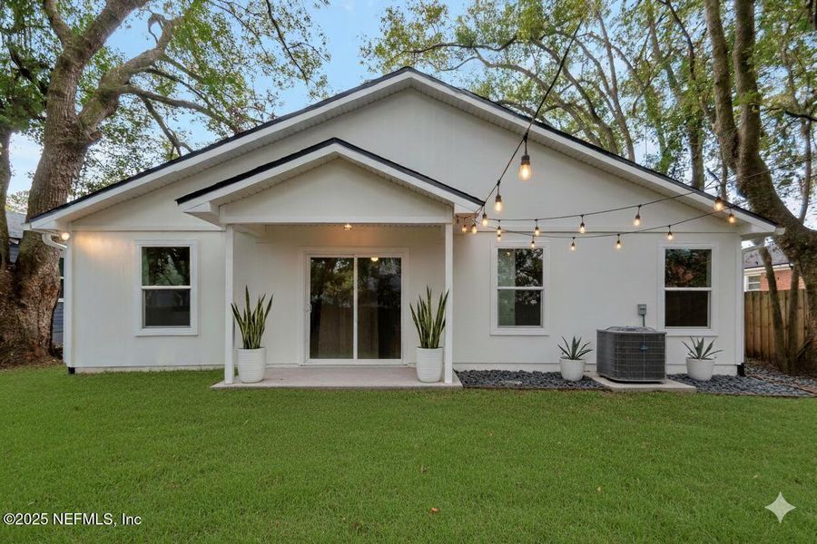 Exterior details and patio area of a home in , Jacksonville (Image 3). Exterior details and patio area of a home in , Jacksonville (Image 3).