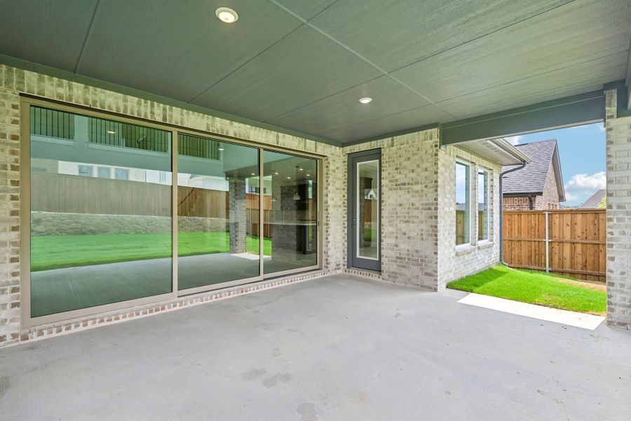 Exterior details and patio area of a home in The Ranch at Uptown Celina, Celina (Image 4).