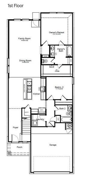 Linden Floorplan - 1st Floor