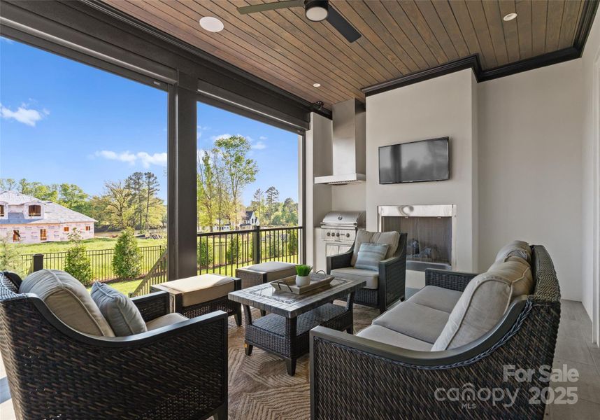 Furnished interior view inside a new home in , Weddington (Image 29).