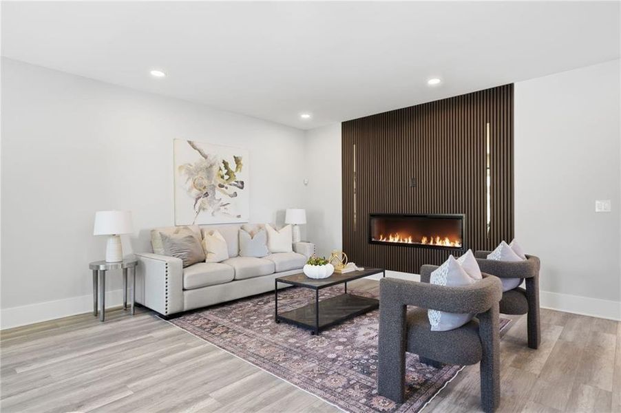 Furnished interior view inside a new home in , Roswell (Image 13).