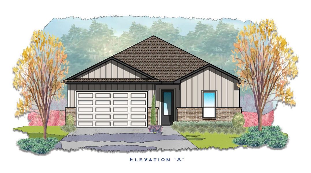 Representative exterior photo of a completed home built from the Bandera by Carothers Executive Homes in Eagle Heights, Salado, TX (Image 1). Representative exterior photo of a completed home built from the Bandera by Carothers Executive Homes in Eagle Heights, Salado, TX (Image 1).