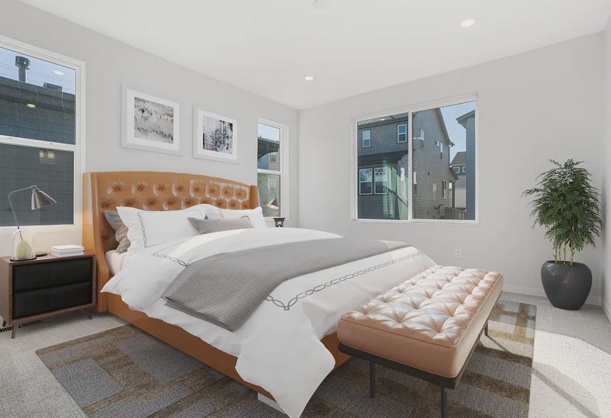 Homesite 44 Primary Bedroom - Virtually Staged - 6 of 7