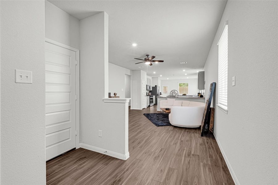 Furnished interior view inside a new home in River's Edge, Conroe (Image 9).
