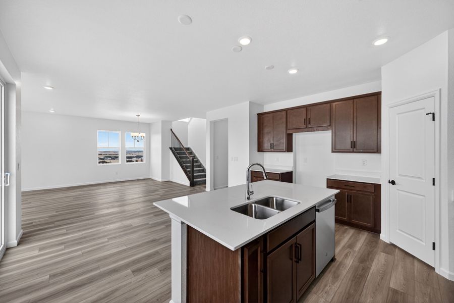 Furnished interior view inside a new home in The Town Collection at Independence, Elizabeth (Image 3).