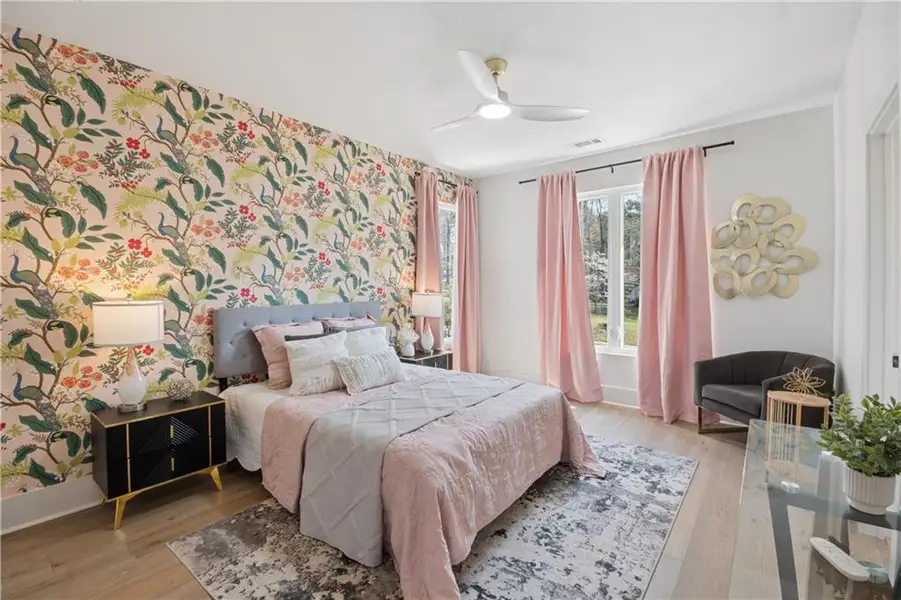 Furnished interior view inside a new home in , Atlanta (Image 9).