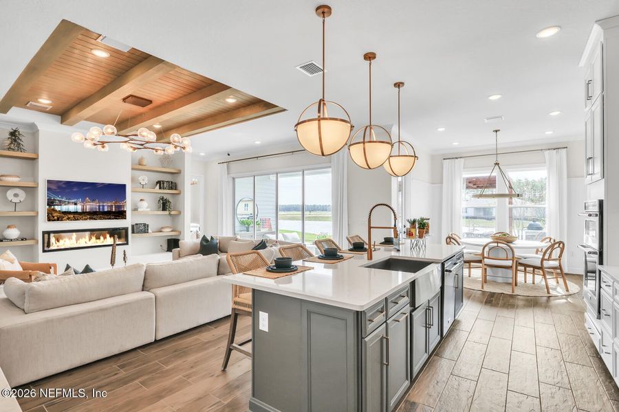 Furnished interior view inside a new home in , Flagler Beach (Image 20).