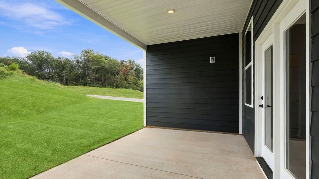 Exterior details and patio area of a home in Sycamore Cove, Woodruff (Image 23).