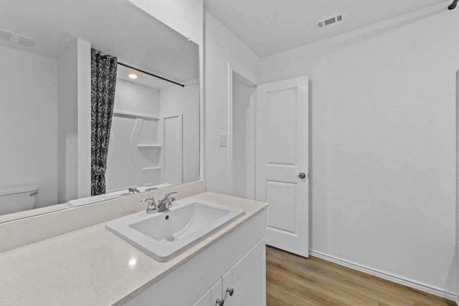 Furnished interior view inside a new home in Sunset Oaks, San Marcos (Image 10).