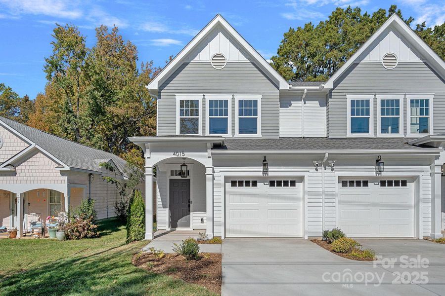 Front exterior of a new home in , Charlotte, NC, highlighting curb appeal (Image 1). Front exterior of a new home in , Charlotte, NC, highlighting curb appeal (Image 1).