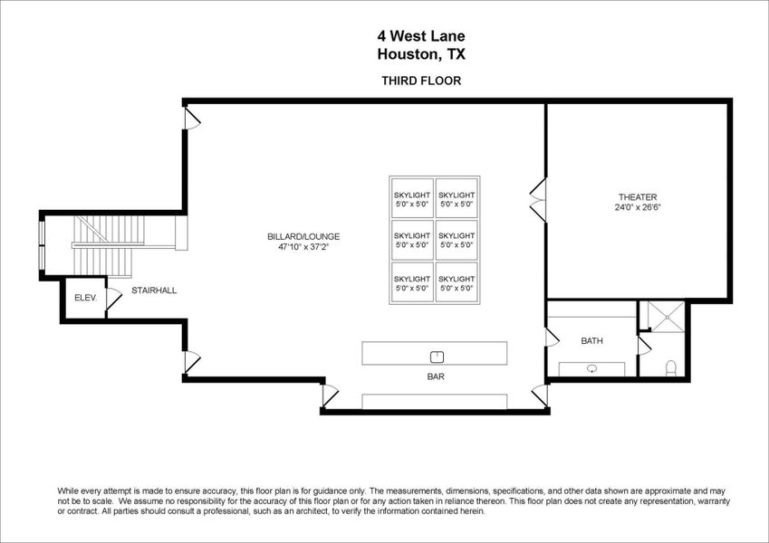 Third Floor of 4 West Lane. Third Floor of 4 West Lane.
