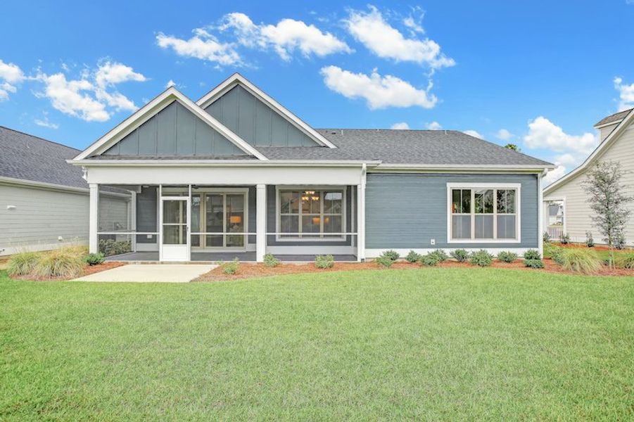 Representative exterior photo of a completed home built from the Lanai by Bill Clark Homes in The Sanctuary at Sunset Beach, Sunset Beach, NC (Image 28). Representative exterior photo of a completed home built from the Lanai by Bill Clark Homes in The Sanctuary at Sunset Beach, Sunset Beach, NC (Image 28).