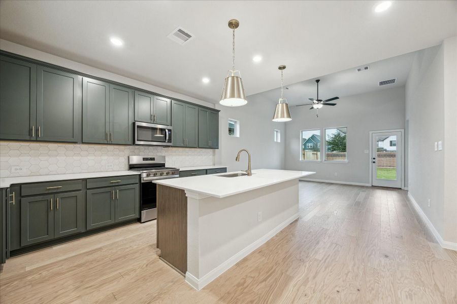 Furnished interior view inside a new home in Elyson, Katy (Image 12). Furnished interior view inside a new home in Elyson, Katy (Image 12).