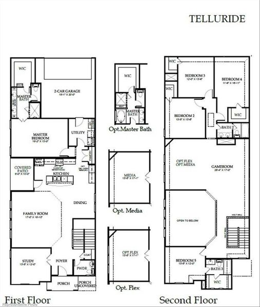 Telluride Floor Plan Telluride Floor Plan