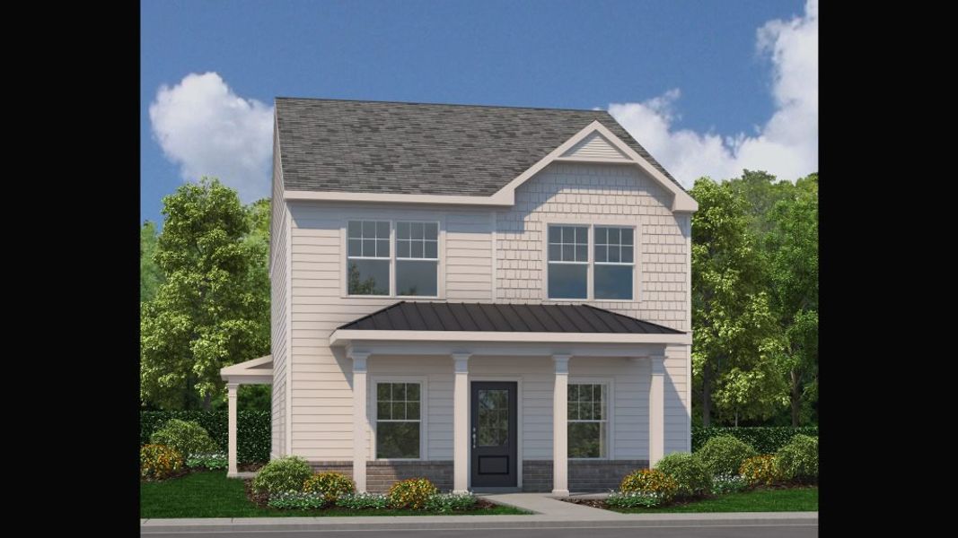 Representative exterior photo of a completed home built from the Whiteside by Piedmont Residential in Magnolia Trace, Flowery Branch, GA (Image 3).