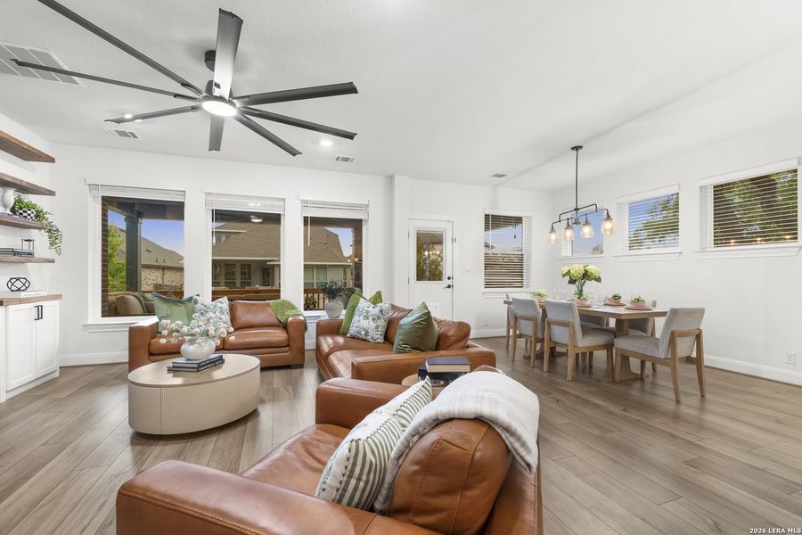 Furnished interior view inside a new home in Davis Ranch 50', San Antonio (Image 36).