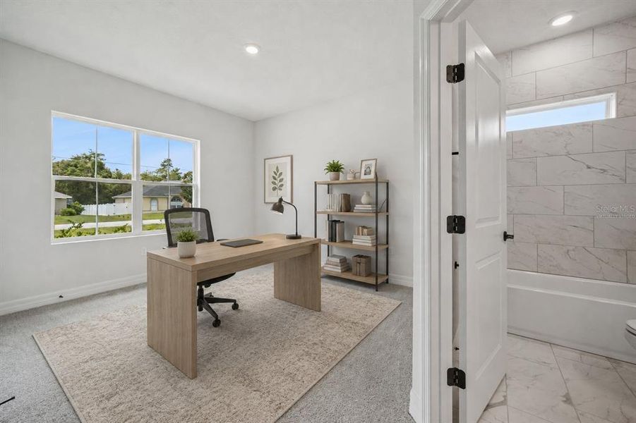 Furnished interior view inside a new home in , Ocala (Image 10). Furnished interior view inside a new home in , Ocala (Image 10).