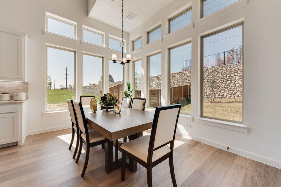 Furnished interior view inside a new home in Chatham Reserve, Providence Village (Image 12).
