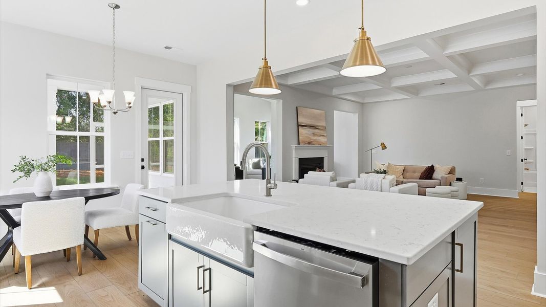 Representative furnished interior of a home built from the Stonehaven  II by DRB Homes in Oak Bend, Charleston (Image 14).